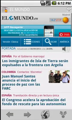 Diarios y revistas de España android App screenshot 1